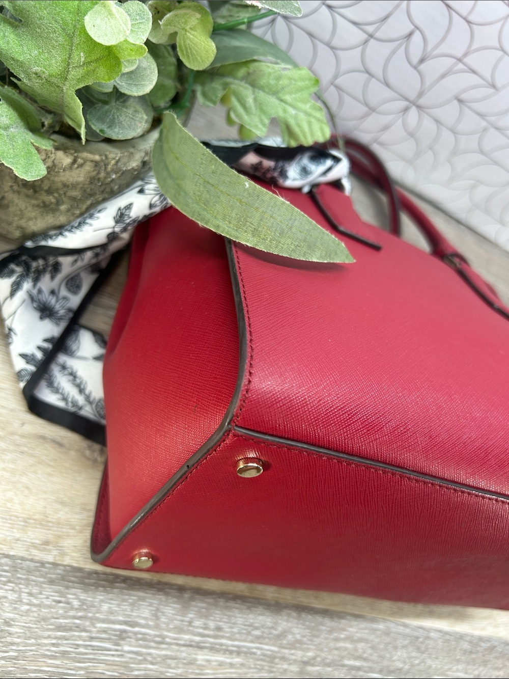 0797 Kate spade red saffiano leather satchel bag 269890797 - Picture 14 of 15